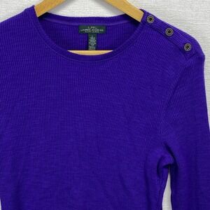 Lauren Jeans Co. Ralph Lauren Women's Ribbed Knit Sweater - Size L    EUC